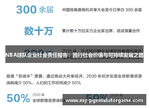 NBA球队企业社会责任报告：践行社会价值与可持续发展之路